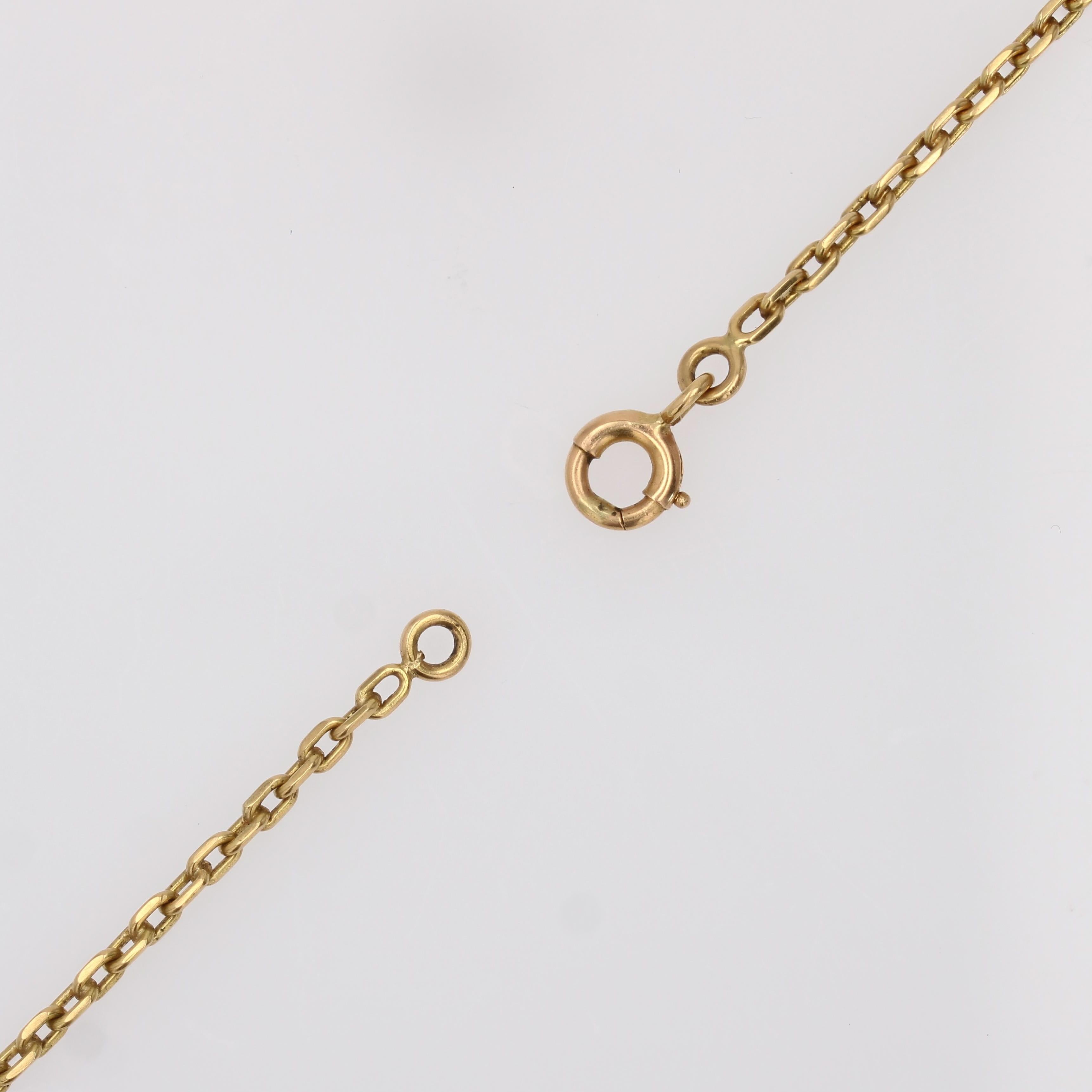 Modern 18 Karat Yellow Gold Filed Convict Mesh Chain in vendita 3