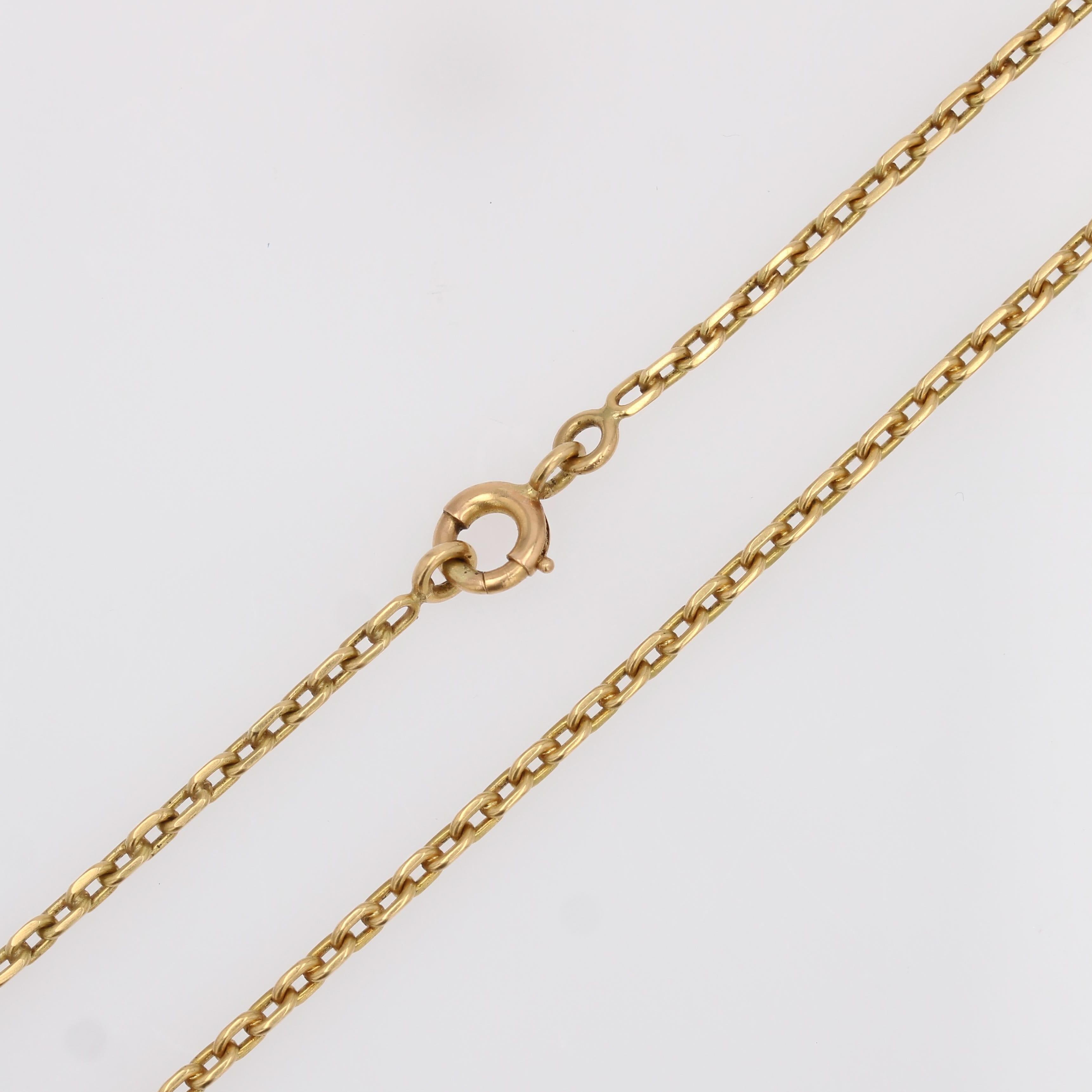 Modern 18 Karat Yellow Gold Filed Convict Mesh Chain in vendita 4