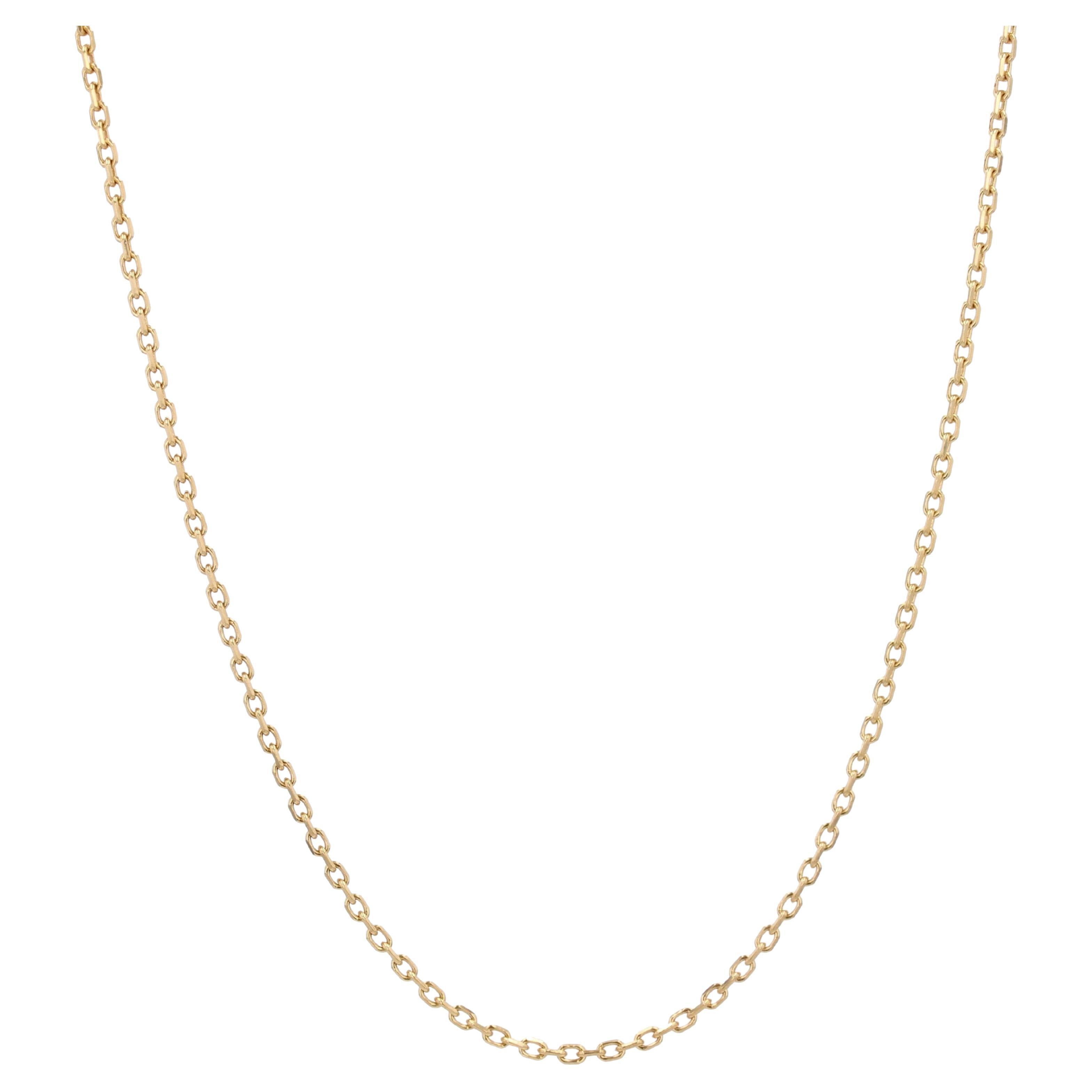 Modern 18 Karat Yellow Gold Filed Convict Mesh Chain