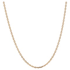 Modern 18 Karat Yellow Gold Filed Convict Mesh Chain