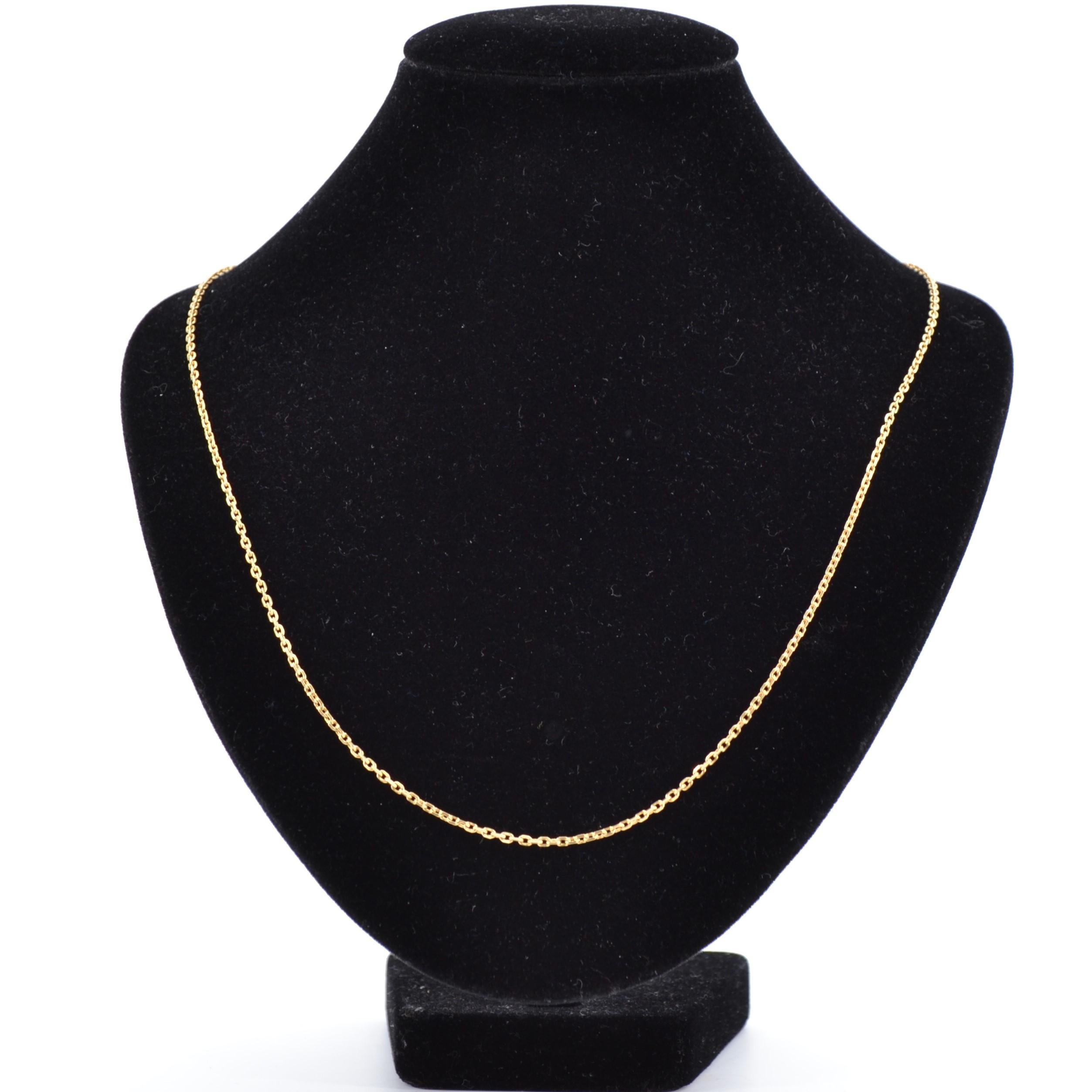 Women's Modern 18 Karat Yellow Gold Filed Convict Mesh Chain Necklace For Sale