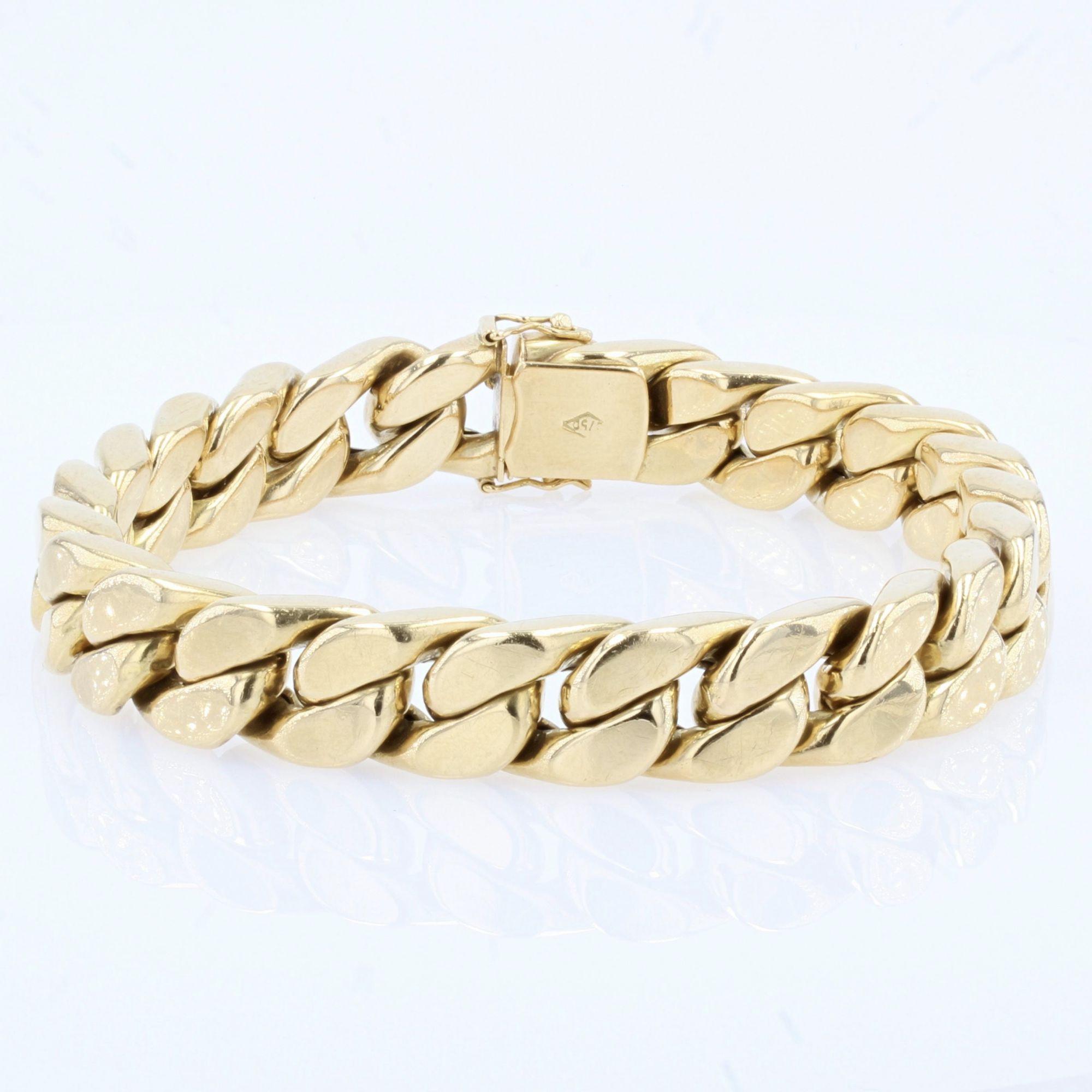 flat curb link bracelet