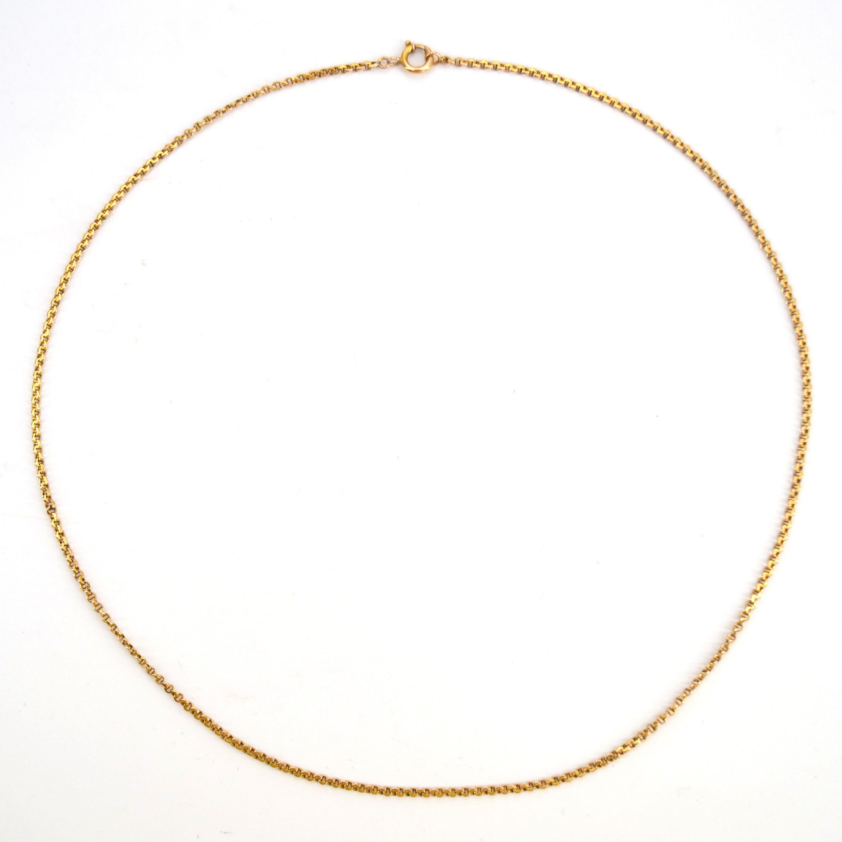 Modern 18 Karat Yellow Gold Jaseron Mesh Chain In Excellent Condition For Sale In Poitiers, FR