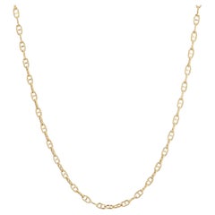 Modern 18 Karat Yellow Gold Marine Mesh Chain