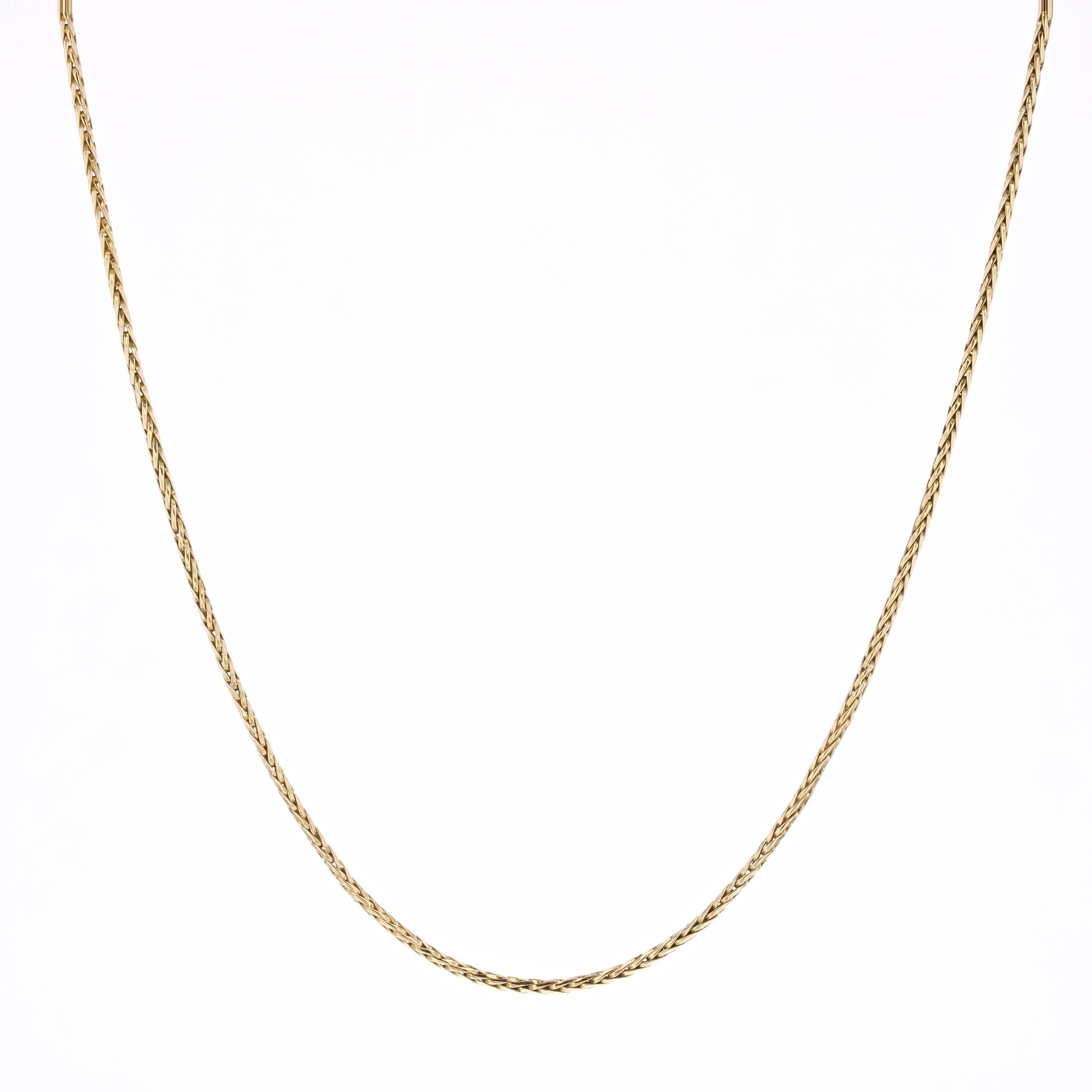 Modern 18 Karat Yellow Gold Palm Tree Mesh Chain For Sale 6