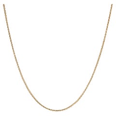 Modern 18 Karat Yellow Gold Palm Tree Mesh Chain