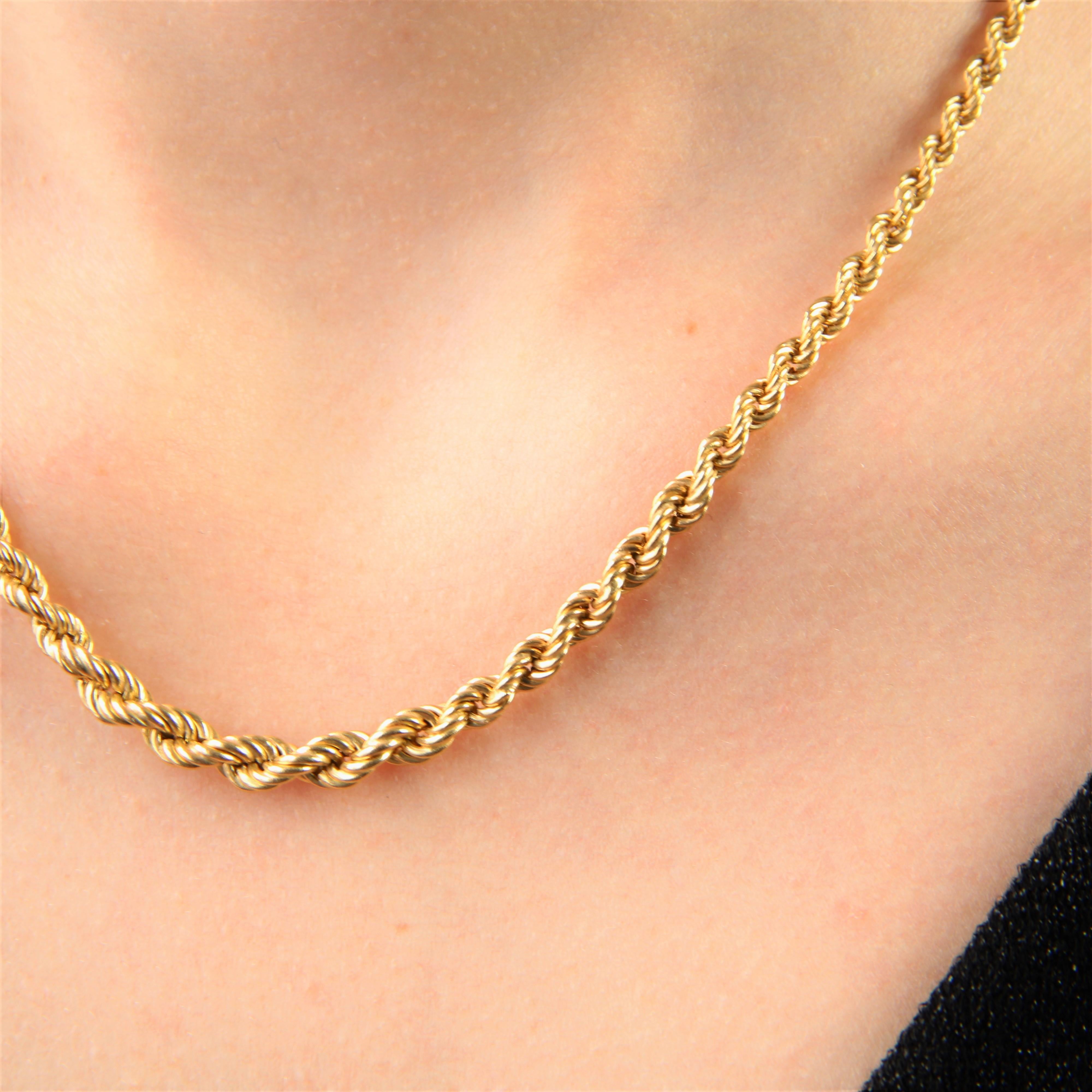 Modern 18 Karat Yellow Gold Twists Necklace For Sale 5