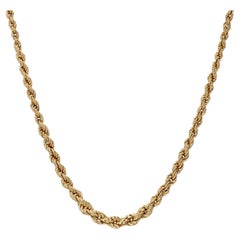 Modern 18 Karat Yellow Gold Twists Necklace