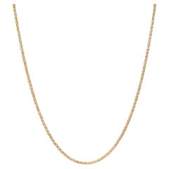 Modern 18 Karat Yellow White Gold Palm Tree Mesh Chain