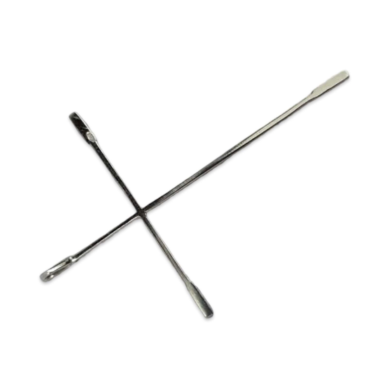 Pendentif croix moderne en or blanc 18K avec diamant - 0.15ct Minimalist Design en vente 2