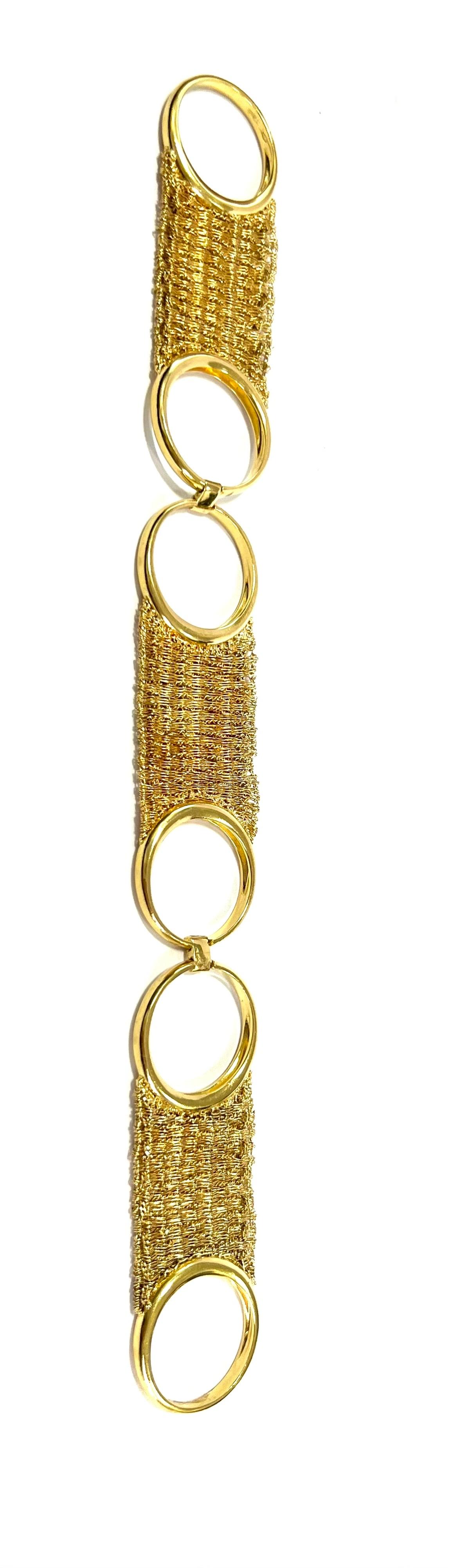 Women's 18 Karat Yellow Gold Oscar Set Foulard Collection - Ring