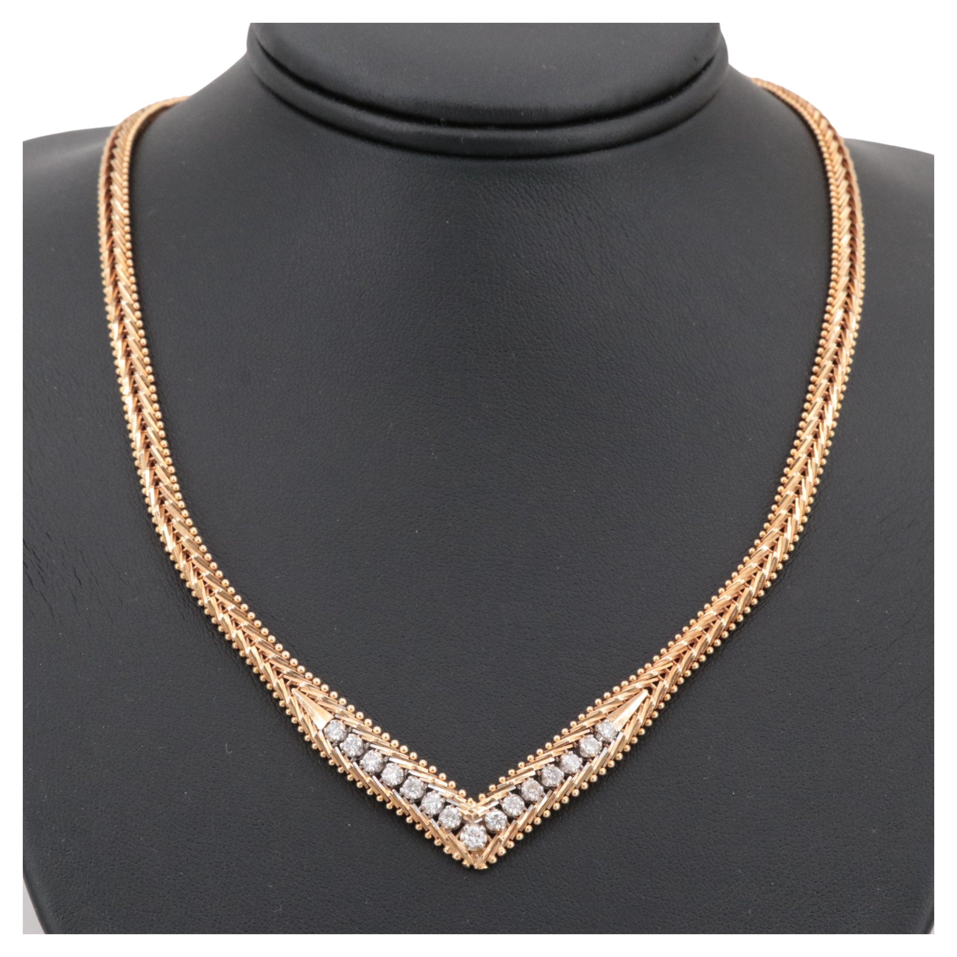 Modern Ruby Diamonds Gold Necklace, 18K Yellow Gold Ruby Diamond