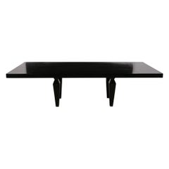 Vintage Modern Ebonized Dining Table