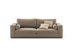 Modern 2 Seats Fortune Sofa Made with Wood and Textile, Handmade by Stylish Club