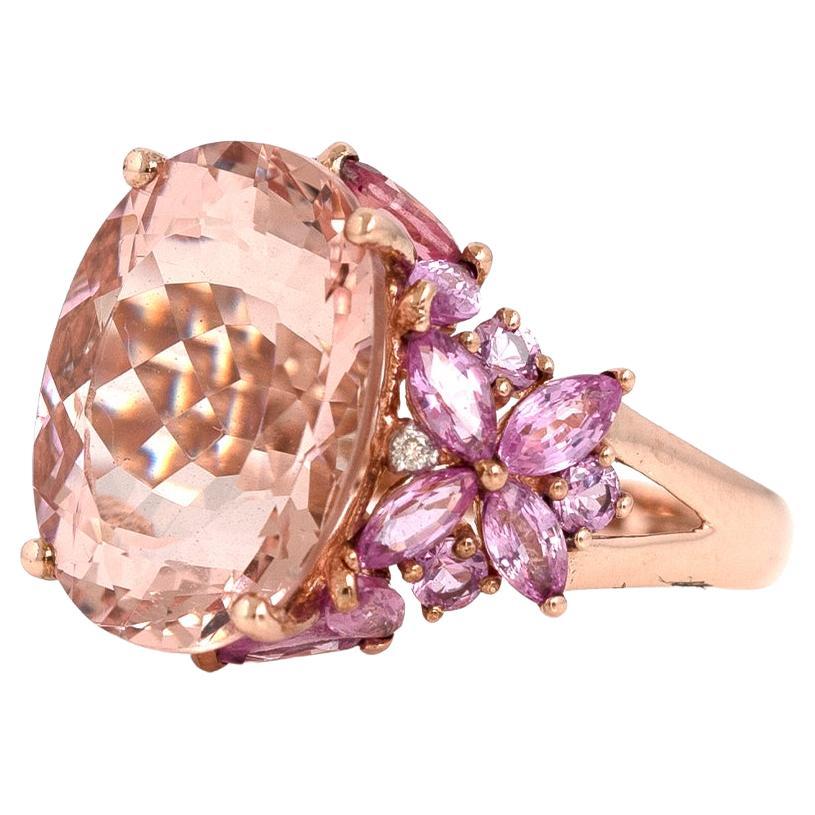 Morganite was discovered in 1910 by George Kunz in Madagascar. The piece was named after his friend J.P Morgan thanking him for his funding. J.P Morgan was one of the most important gem collectors in the early 1900s. 

Our statement Morganite