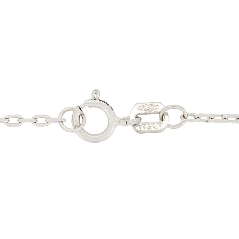 Taglio a goccia Collana moderna con smeraldo e diamanti da 2,00ct in vendita