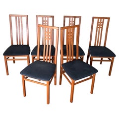 Modernity 20th Century IMS SRL Italian High  Chaises de salle à manger à dossier