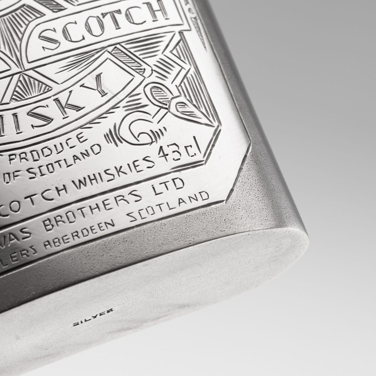 Modern 20th Century Novelty Solid Silver Chivas Regal Whisky Bottle For Sale 12