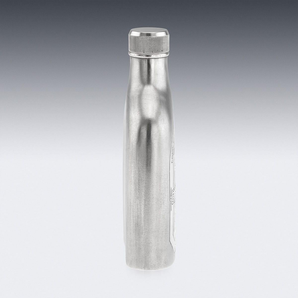 Modern 20th Century Novelty Solid Silver Chivas Regal Whisky Bottle For Sale 1