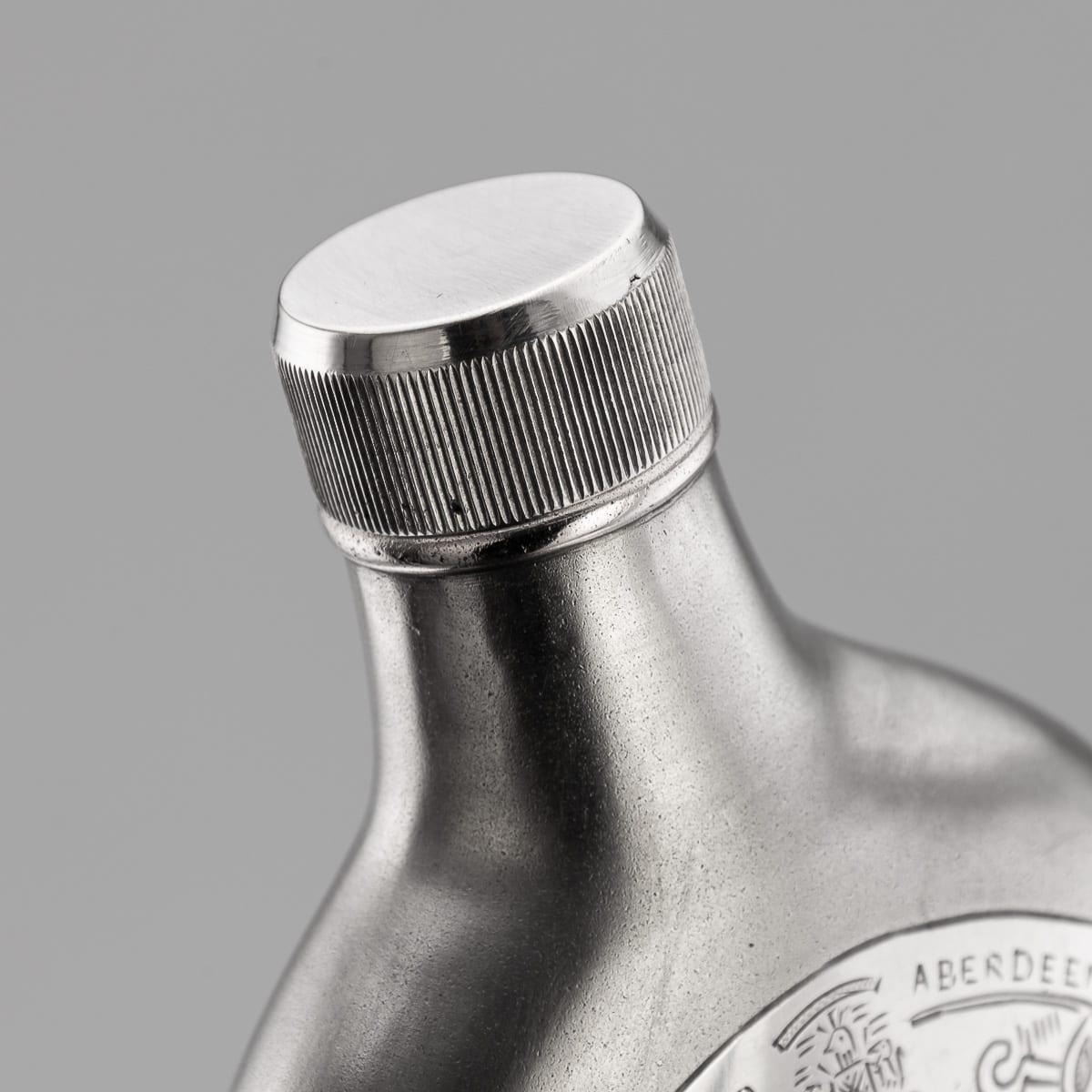 Modern 20th Century Novelty Solid Silver Chivas Regal Whisky Bottle For Sale 4