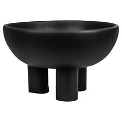 Modern 21st Century "Black Atlixco" Resin Vase From Mexico