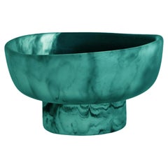 Modern 21st Century "Emerald Green Smoke Aculco" Resin Vase from Mexico