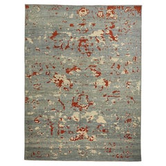 Modern 21st Century Hand Knotted Turkish Area Rug Sultanabad Design