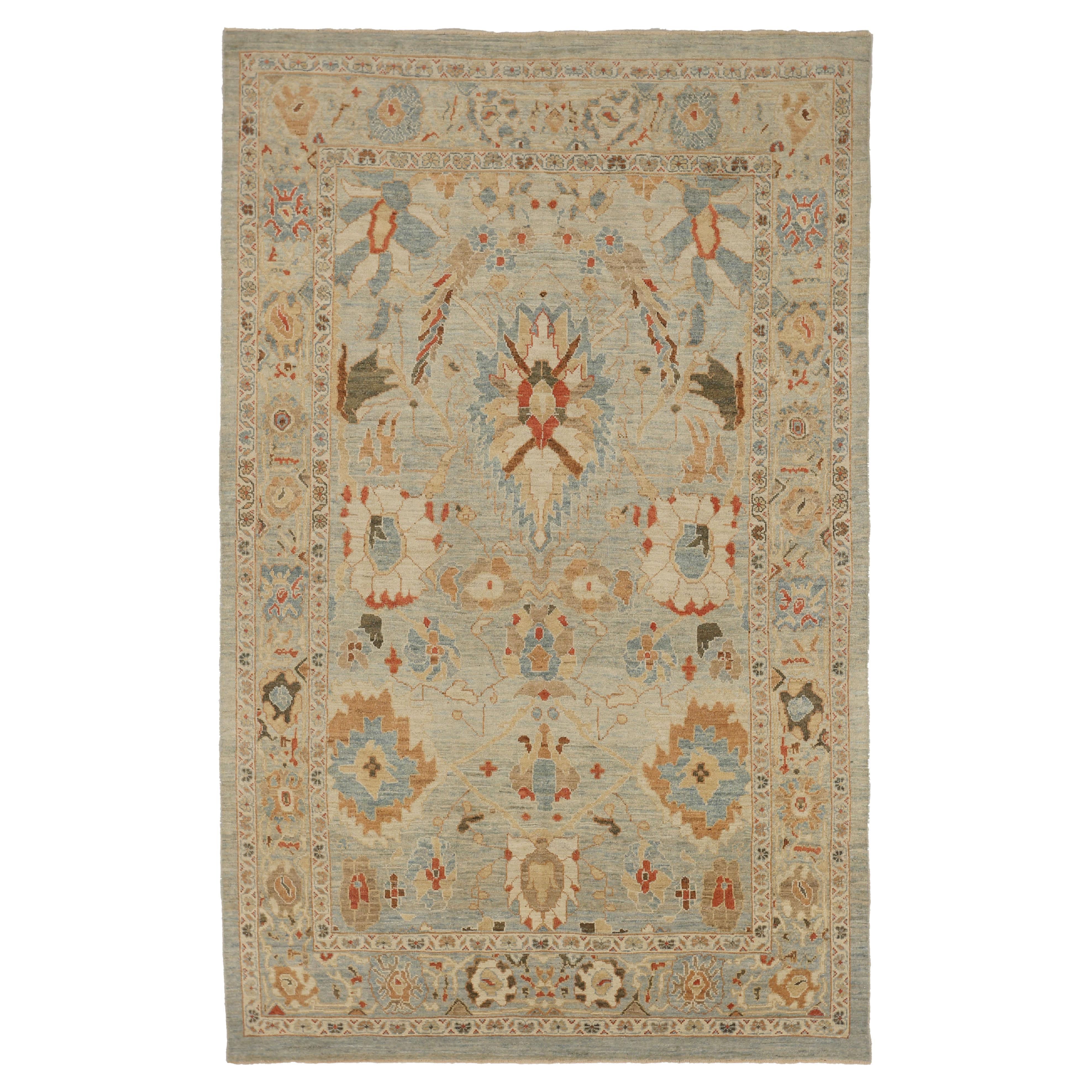 Modern 21st-Century Hand-Woven Persian Rug Sultanabad Design For Sale