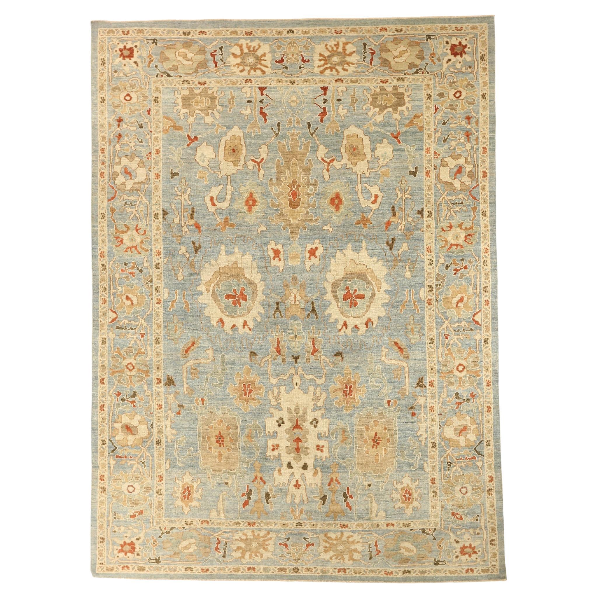 Modern 21st-Century Hand-Woven Persian Rug Sultanabad Design