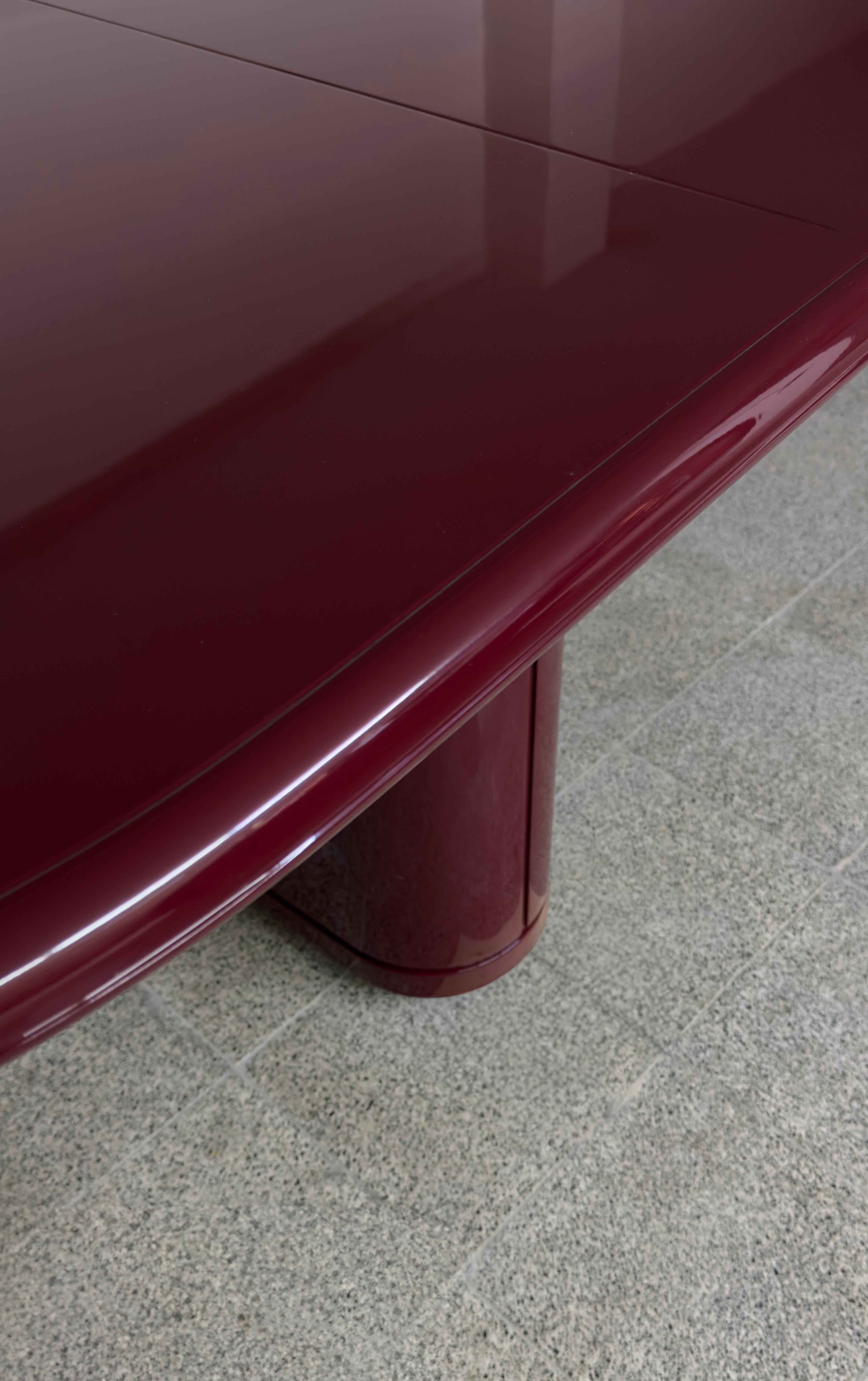 Moderna, Siglo XXI, Roble, Madera, Ellips, Brillante, Lacada, Mesa de comedor Moon Moderno en venta