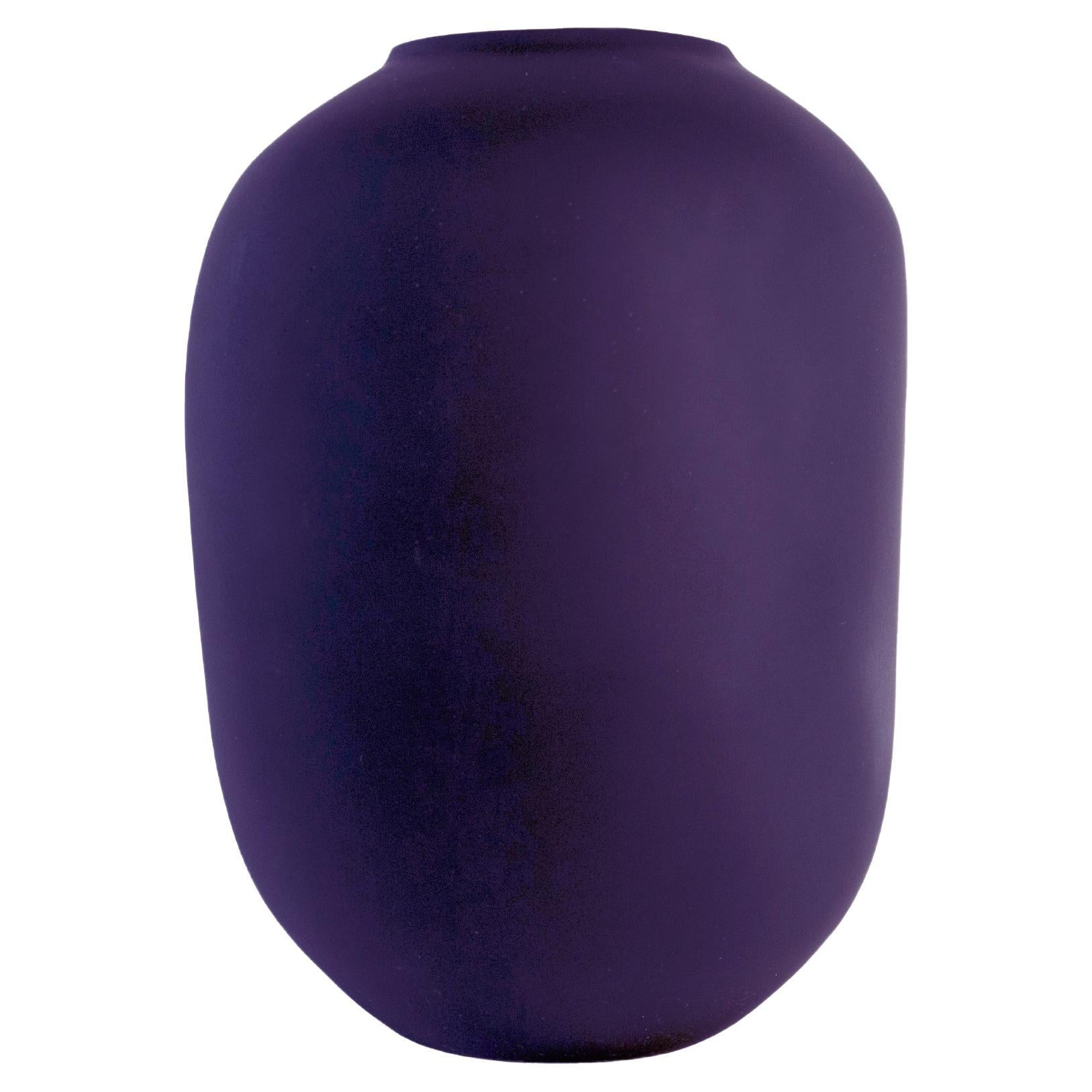 Modern 21st Century "Purple High Tara" Resin Vase from Mexico For Sale