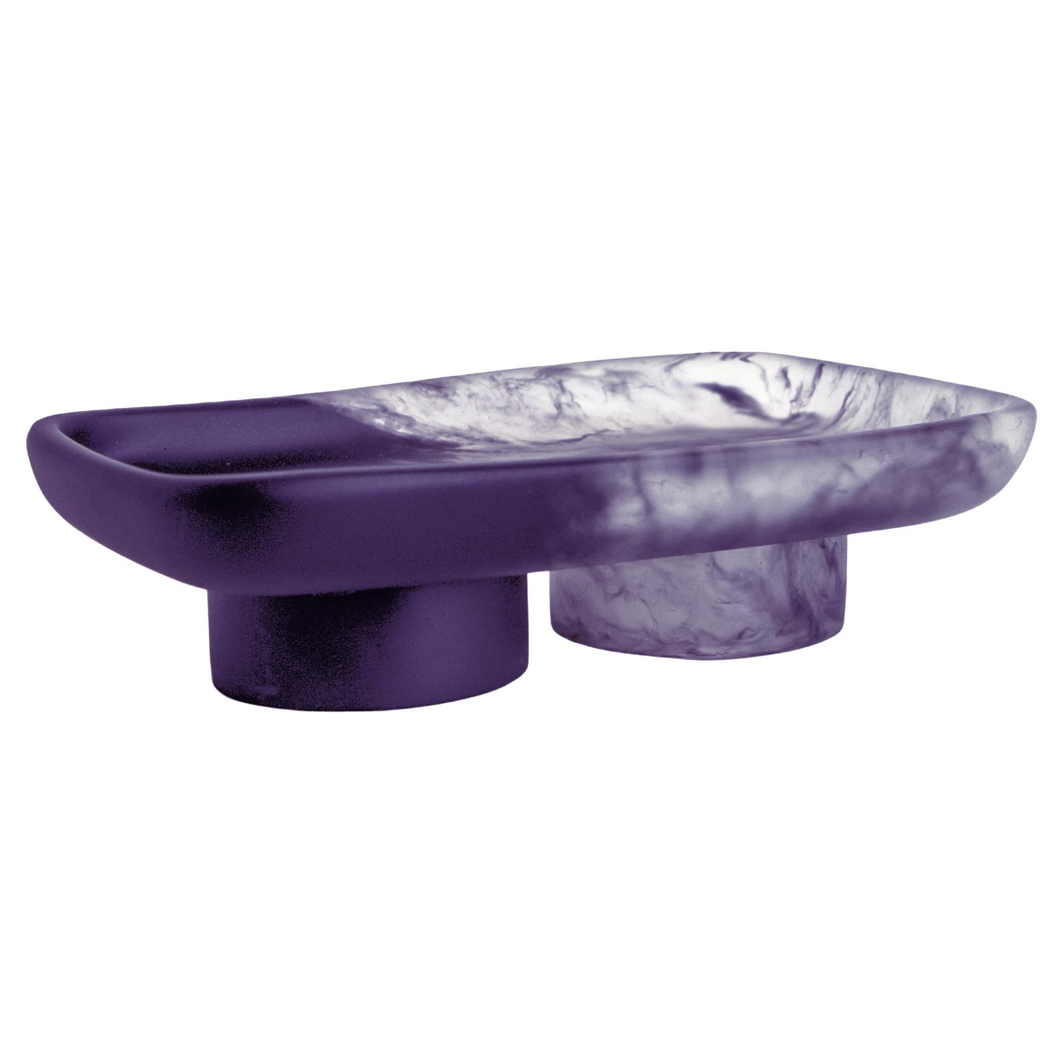 Modern 21st Century "Purple Smoke Arteaga" Resin Vase from Mexico For Sale