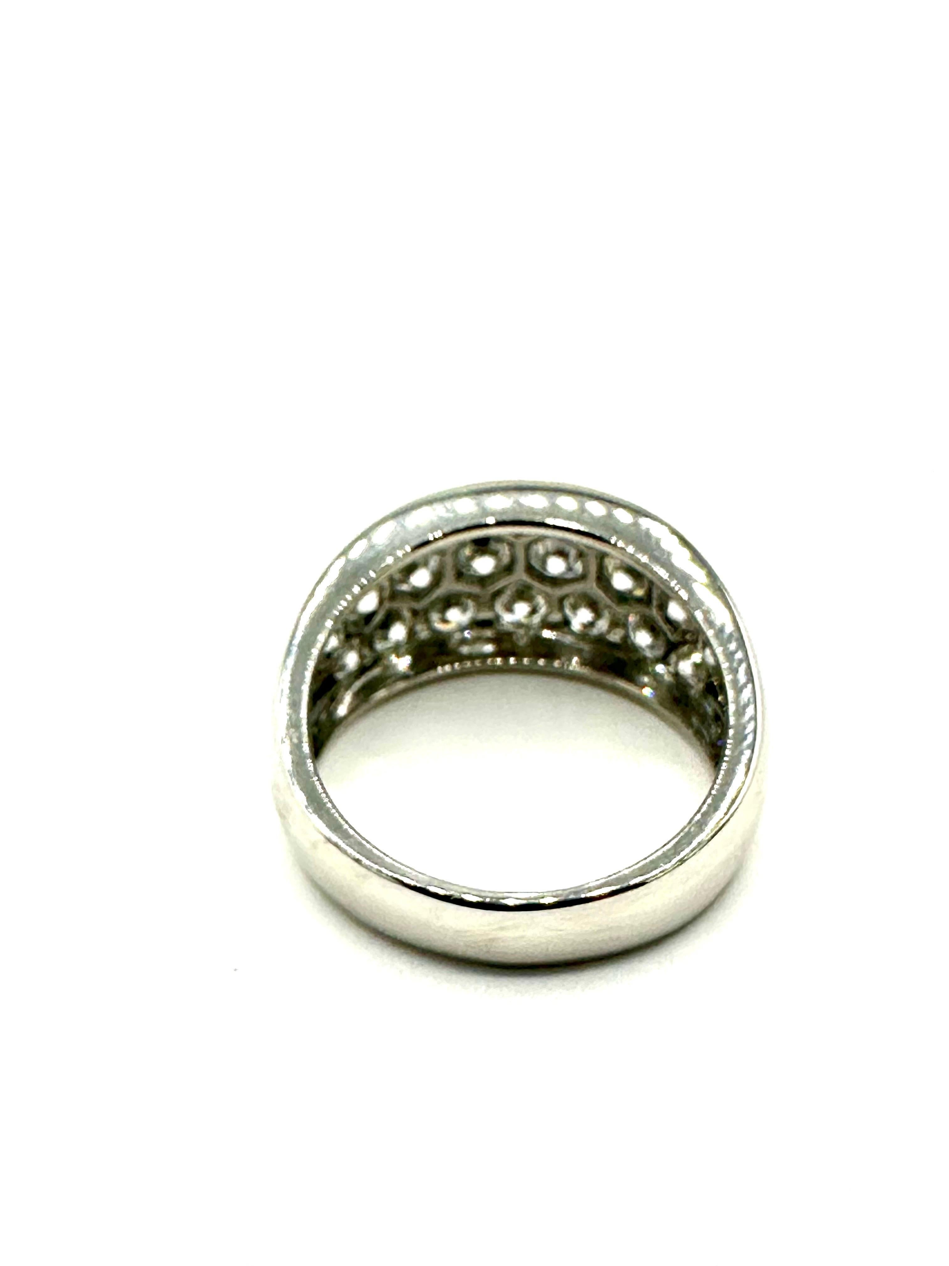 Modern 2.20 Carat Round Brilliant Diamond and Platinum Wide Band Ring 3