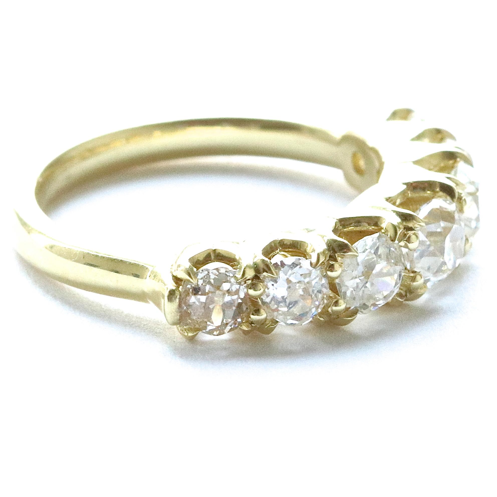 2.42 Carat Old Mine Cut Diamond 18 Karat Gold Ring In New Condition In Beverly Hills, CA