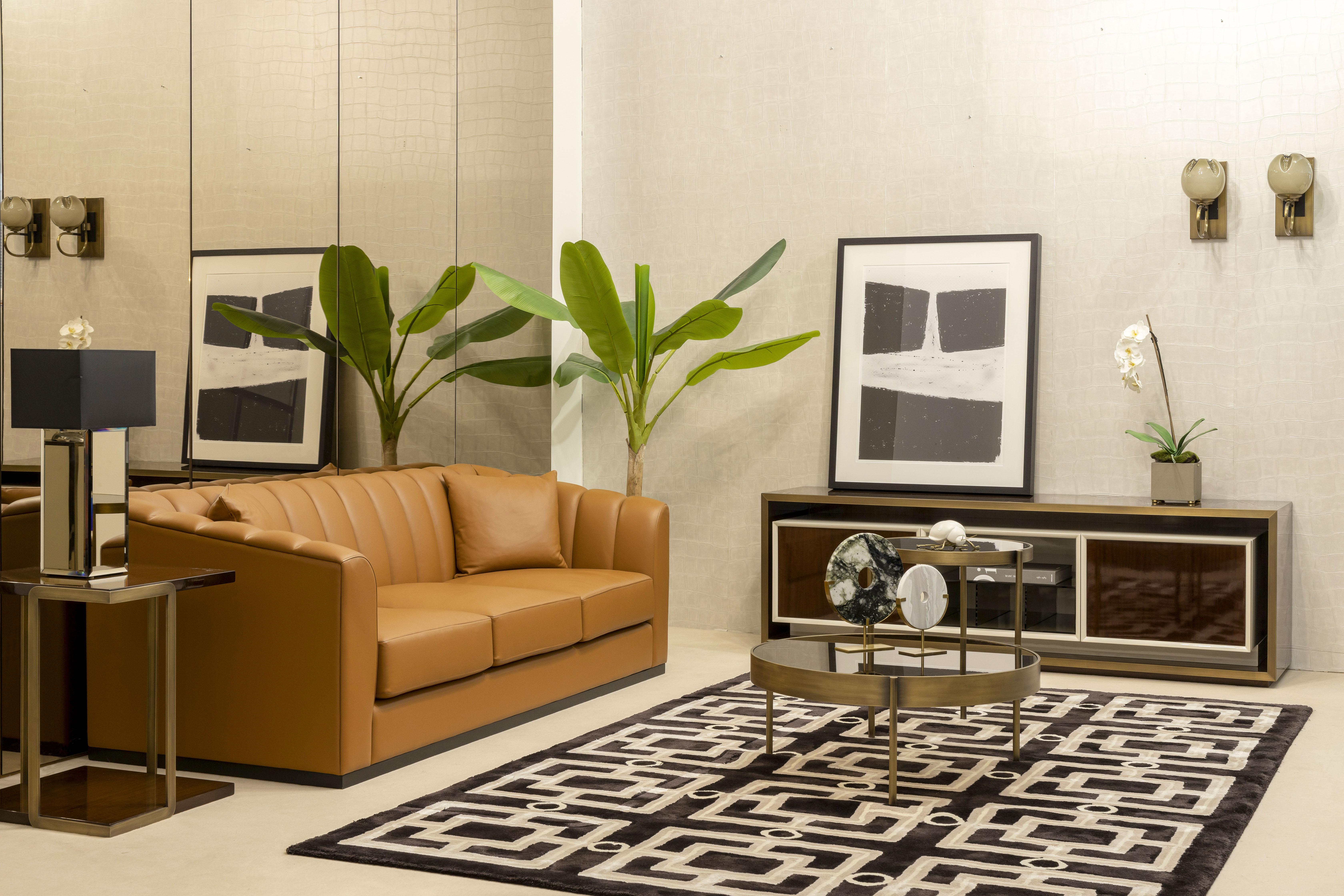 Modernes Club-Sofa mit 3 Sitzen aus Holz und Leder, handgefertigt von Stylish Club im Angebot 2