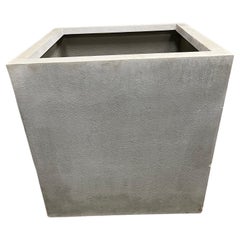 Modern 36" Square Concrete Reinforced Durable Cube Planter by Campania    