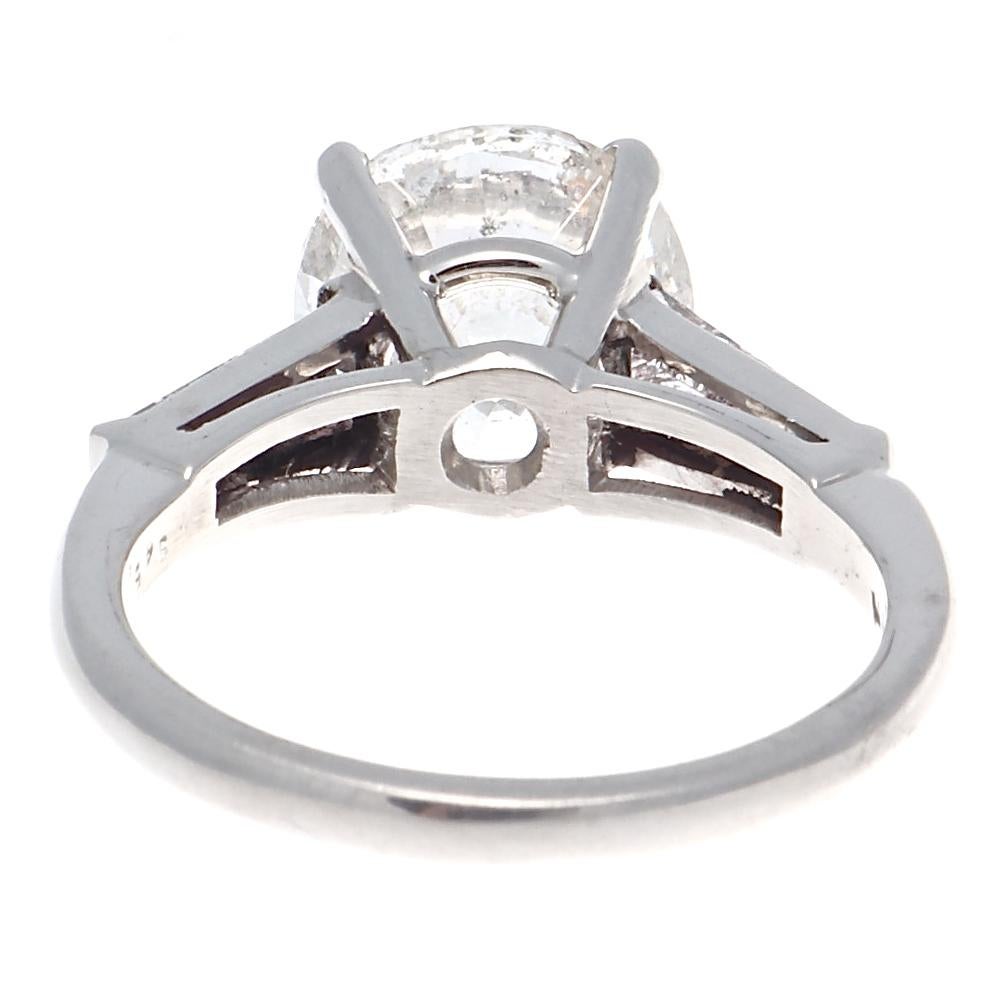 3 carat round solitaire engagement ring