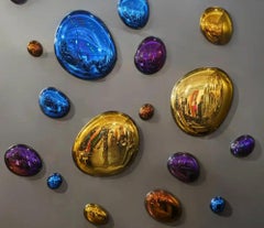 Modern 3D Drops Wall Decor Composition Colorful