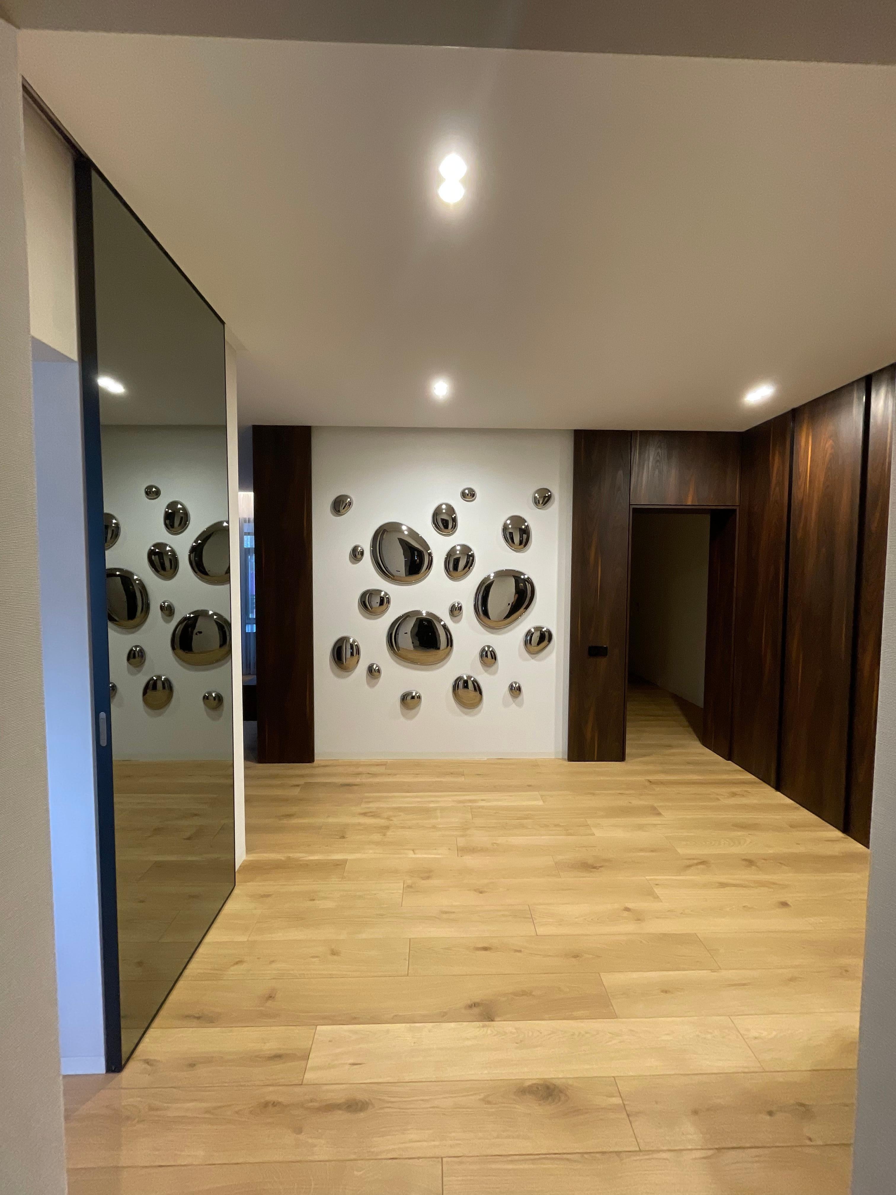 Vetro Modern-Decor a gocce 3D Composizione Argento in vendita