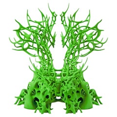 Vintage Modern 3d Print Sculpture "Ayamonsk" by Nick Ervinck Green Unique Edition