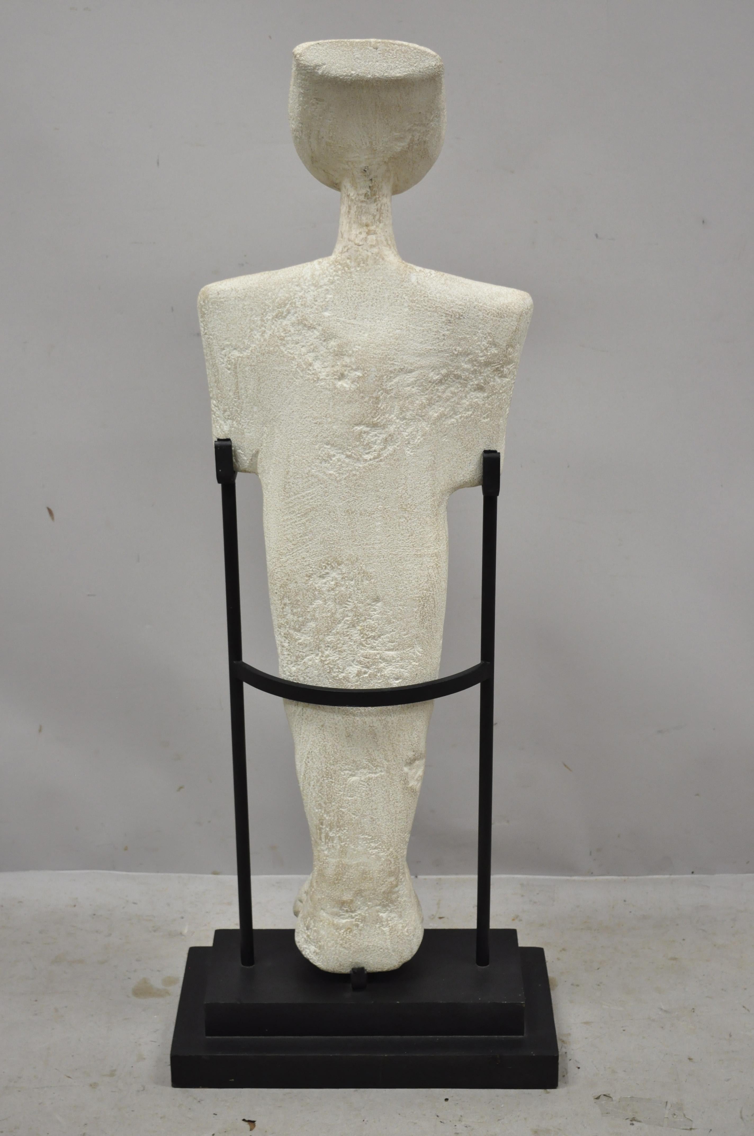 Idole grecque cycladique Figure en plâtre de 47