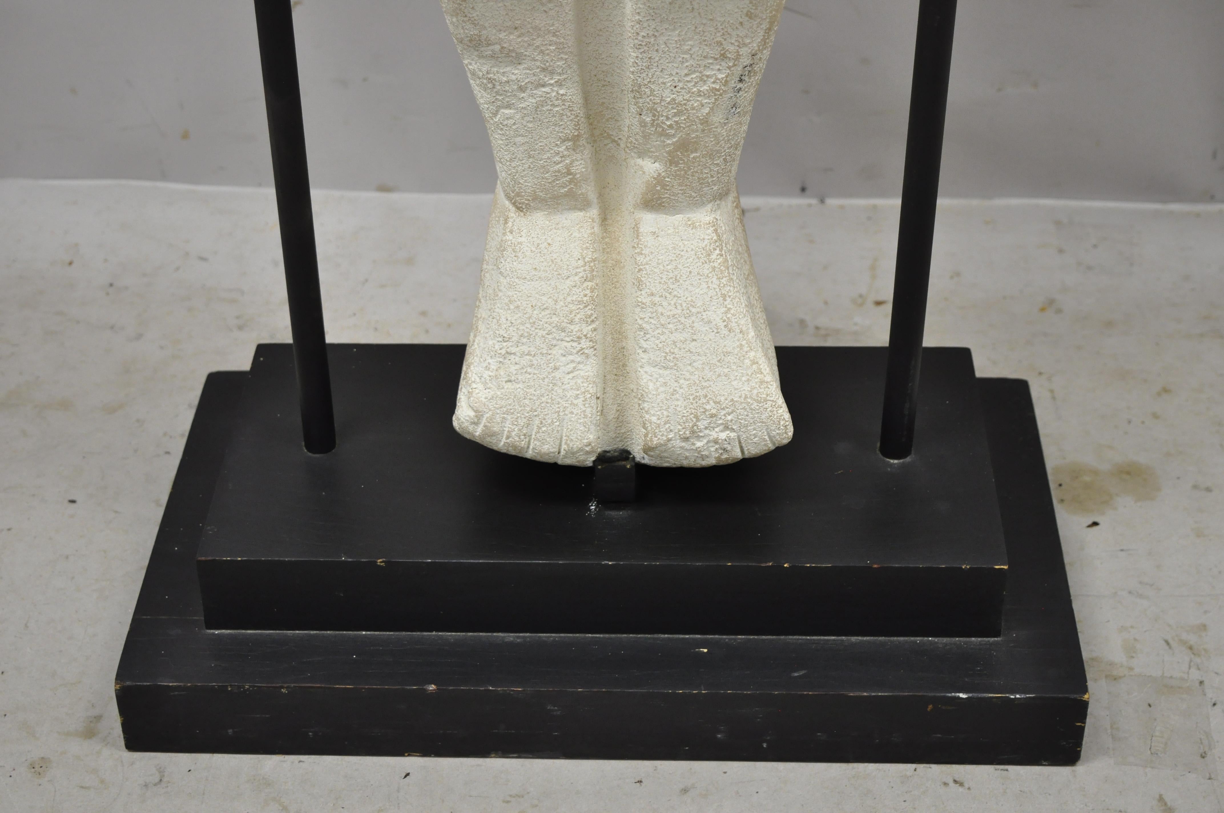 20ième siècle Idole grecque cycladique Figure en plâtre de 47