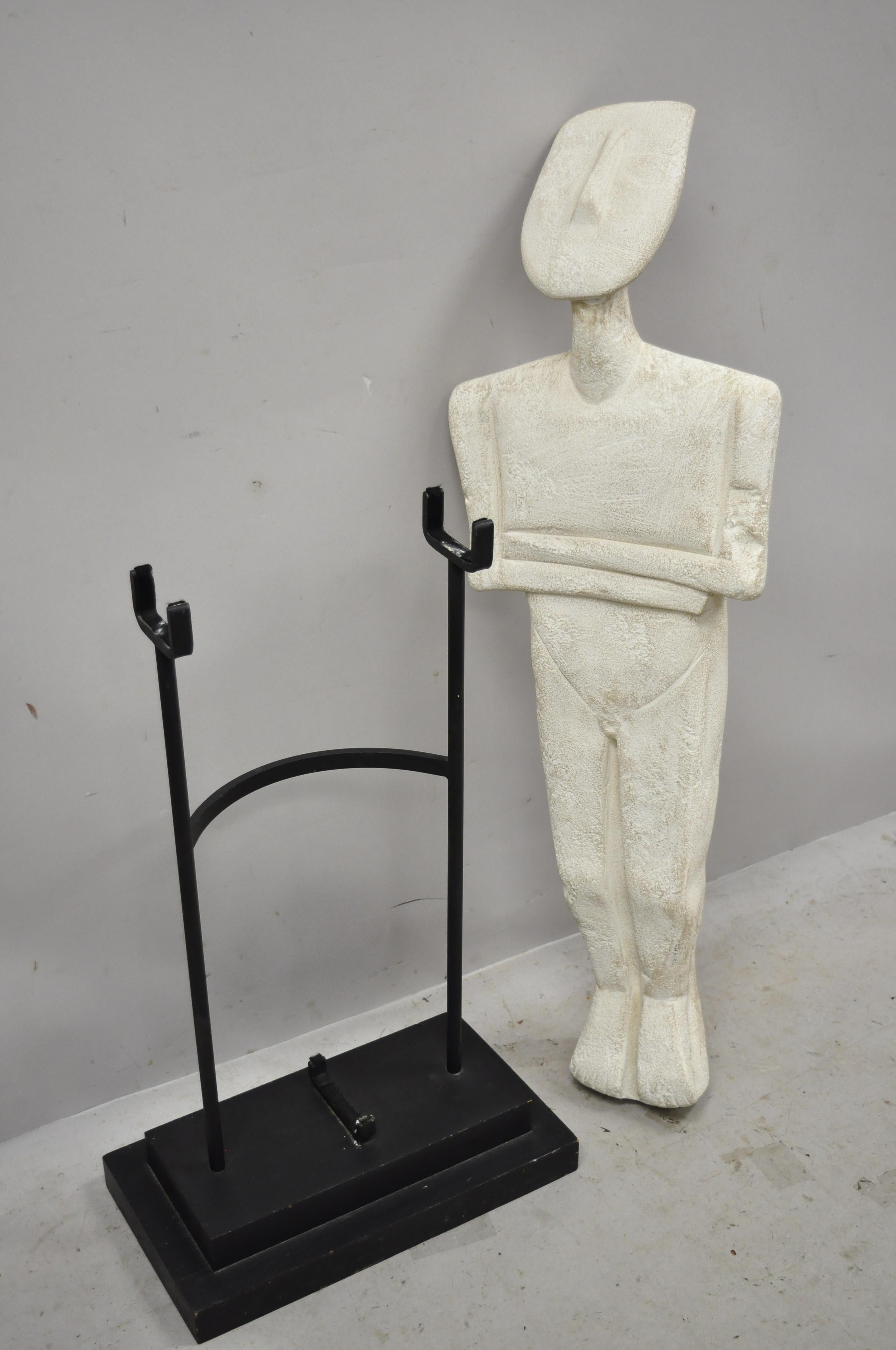 Idole grecque cycladique Figure en plâtre de 47