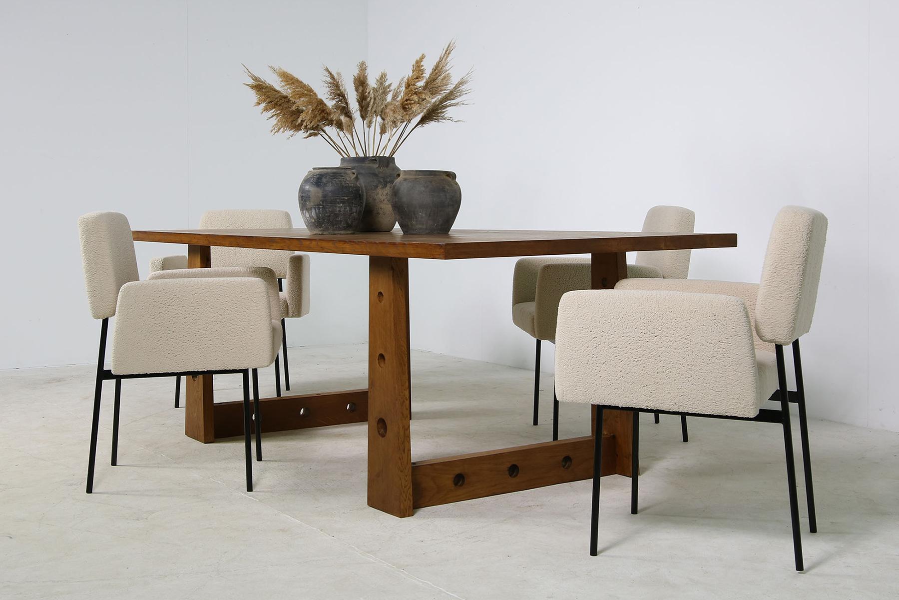 Modern Dining Room Table Solid Oak Contemporary Nathan Lindberg Mod. #04 For Sale 7