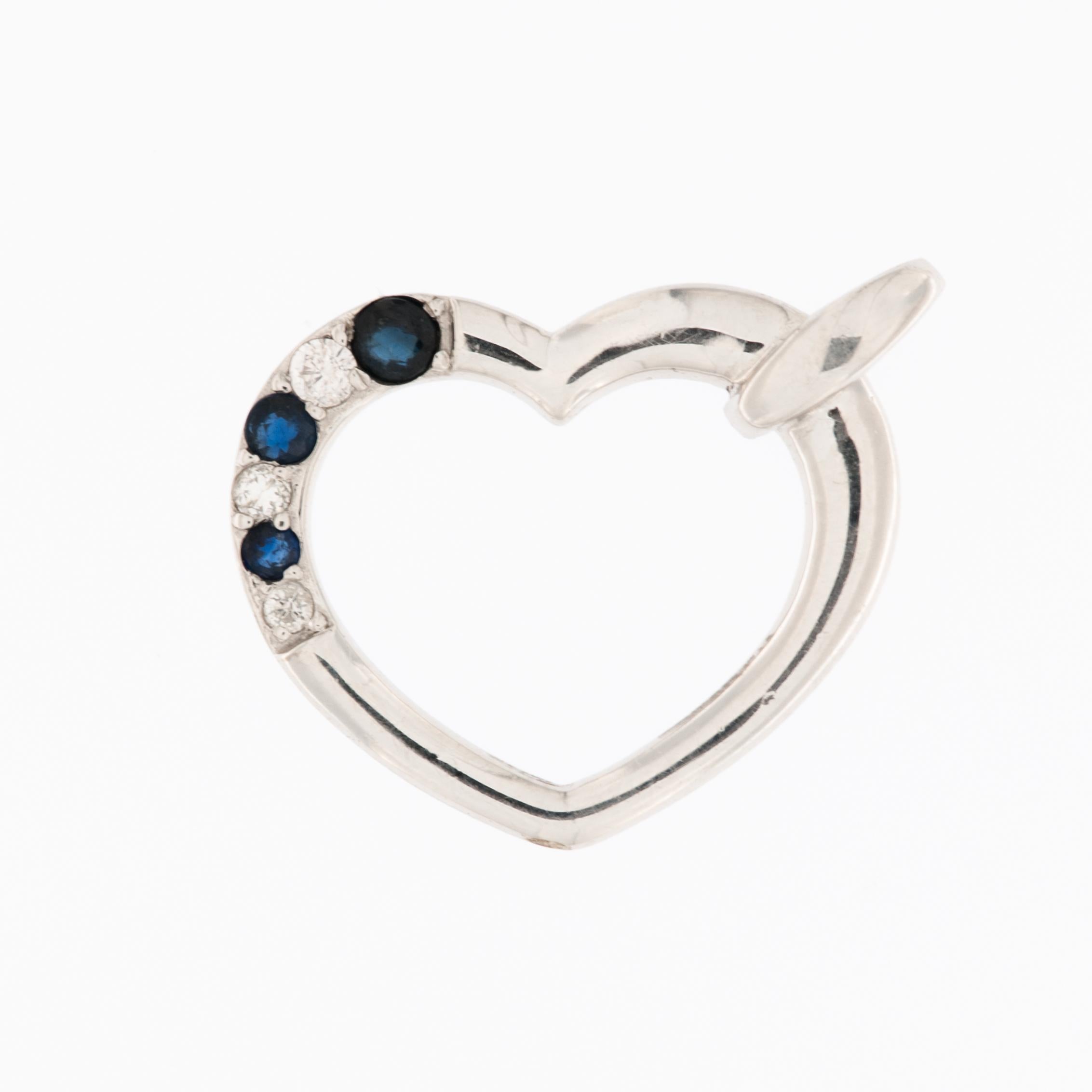 This Modern 9kt White Gold Heart Pendant is a captivating and romantic piece of jewelry, combining contemporary design with the timeless symbolism of love. Crafted from high-quality 9kt white gold, the pendant features a sleek and stylized heart