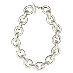 Modern 925 Silver XL Link Necklace