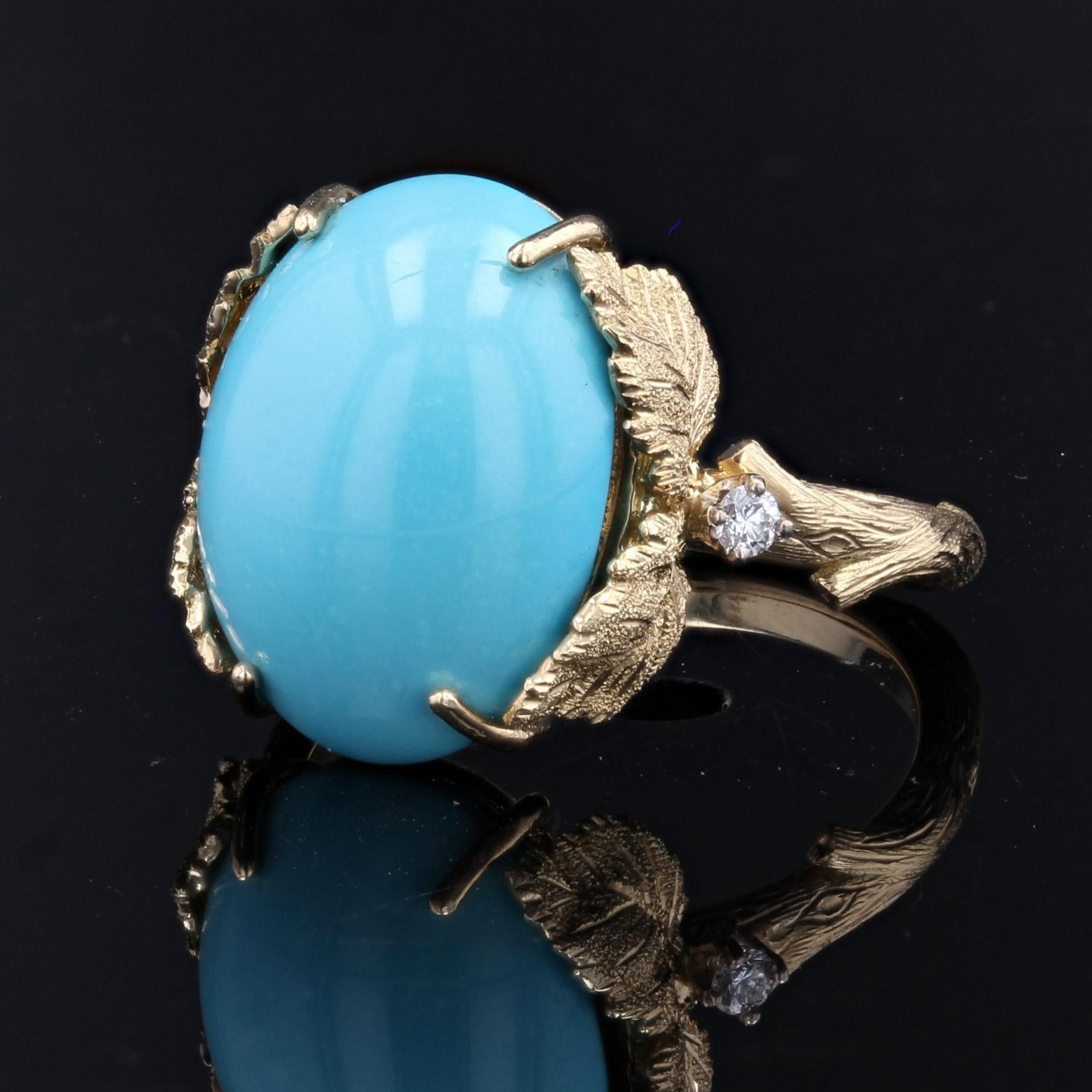 modern turquoise ring