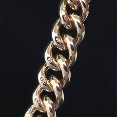 Modern 9k Yellow Gold Fob Chain Circa 2000s