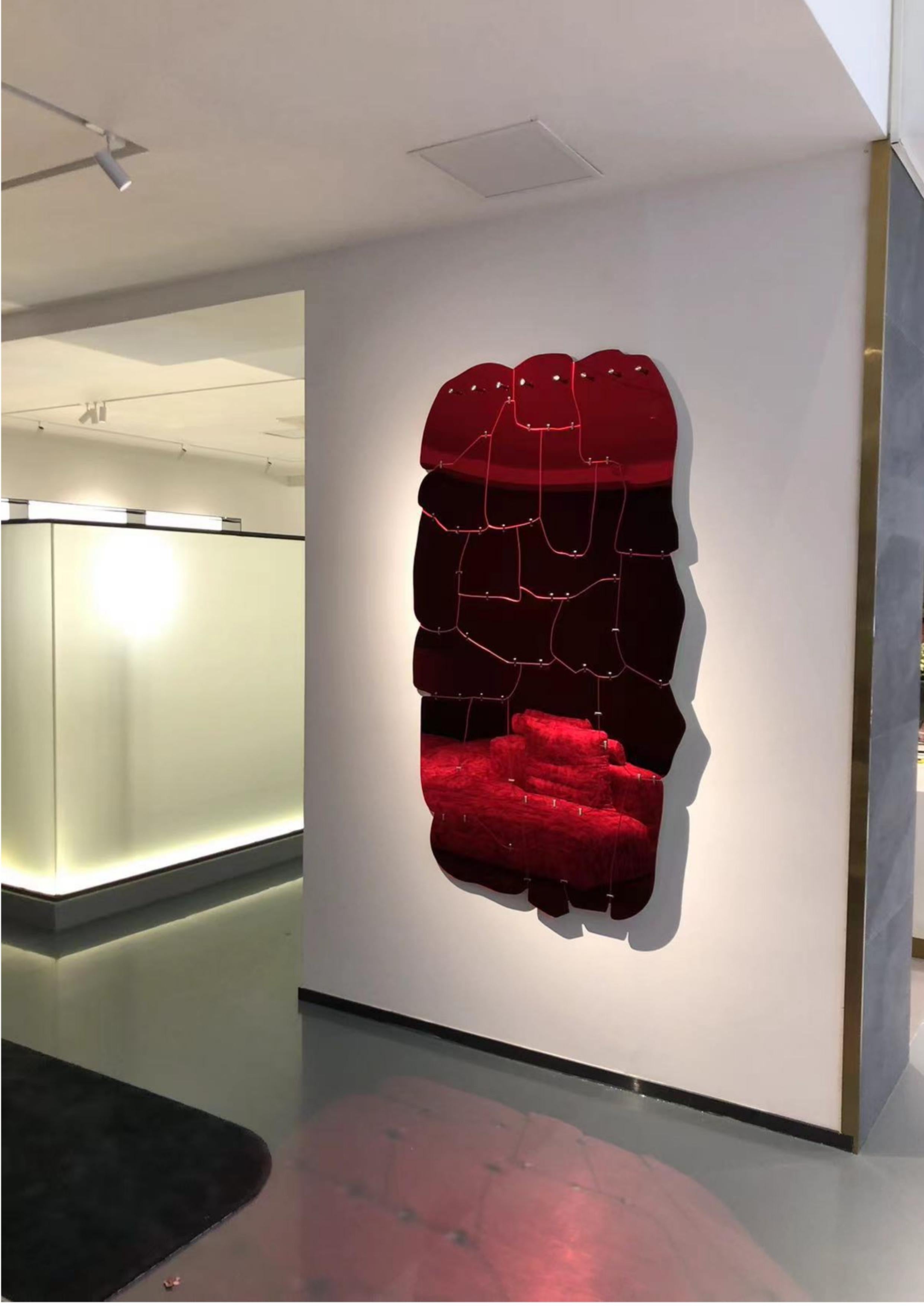 Transformez votre décoration intérieure avec ce miroir mural moderne abstrait en acrylique, une pièce captivante qui fusionne l'art et le design moderne. D'une hauteur impressionnante de 73,6 pouces et d'une largeur de 42,1 pouces, ce miroir est