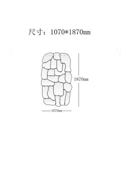 Espejo de Pared Acrílico Abstracto Moderno con Soporte de Aluminio - Declaración Decorativa
